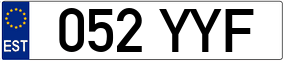 Trailer License Plate